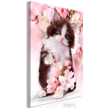 Canvas Print - Sweet Kitty (1 Part) Vertical