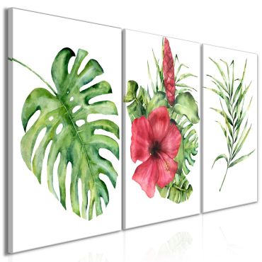 Canvas Print - Red Hibiscus (3 Parts) 120x60