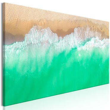 Canvas Print - Coast (1 Part) Narrow Green