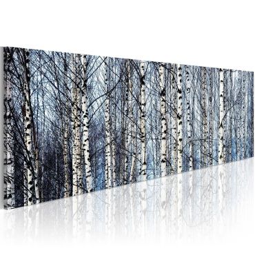 Canvas Print - White birches 135x45