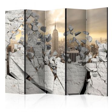 Room Divider - City behind the Wall II [Room Dividers] 225x172