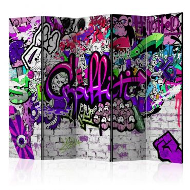 Room Divider -  Purple Graffiti [Room Dividers] 225x172