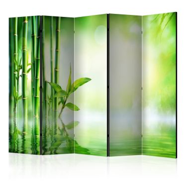 Room Divider - Green Bamboo II [Room Dividers] 225x172