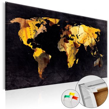 Decorative Pinboard - If the World were a desert... [Cork Map]