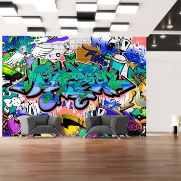 Wallpaper - Graffiti: blue theme