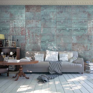 Wallpaper - Turquoise Concrete 50x1000