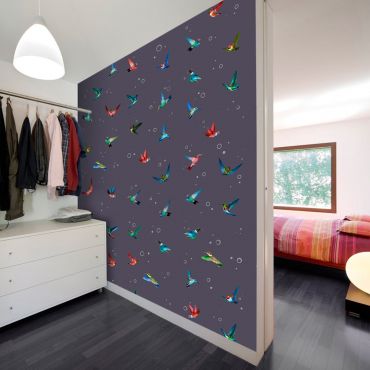 Wallpaper - Flight of hummingbirds 50x1000