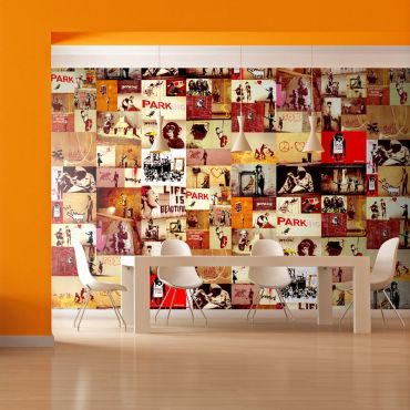 Wallpaper - Collage - Banksy 50x1000