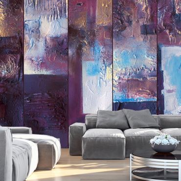 Wallpaper - Winter evening - abstract 50x1000