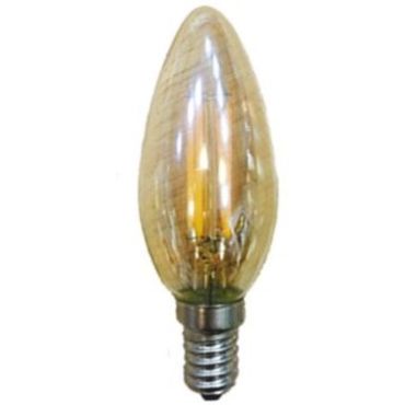 Λαμπτήρας LED Filament E14 Candle 4W 2700K Dimmable Amber