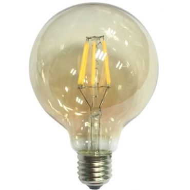 Λαμπτήρας LED Filament E27 Globe 6W 2700K Dimmable Amber