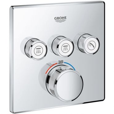 Thermostatic built-in battery 3 output Grohe II