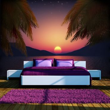 Self-adhesive photo wallpaper - Romantic evening on the beach