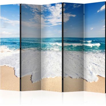 Partition with 5 sections - Photo wallpaper - By the sea II [Room Dividers]