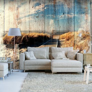Self-adhesive photo wallpaper - Wooden Beach