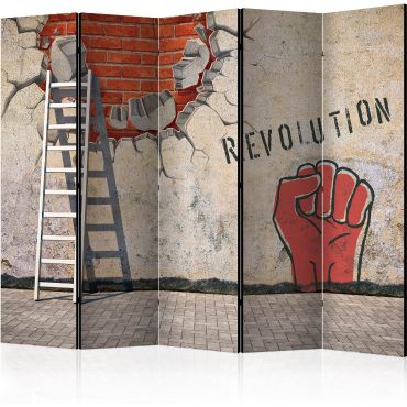 Διαχωριστικό με 5 τμήματα - The invisible hand of the revolution II [Room Dividers]