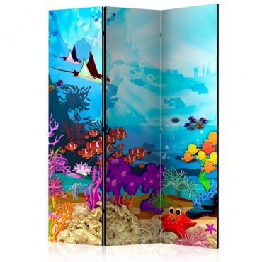 3-part divider - Colorful Fish [Room Dividers]
