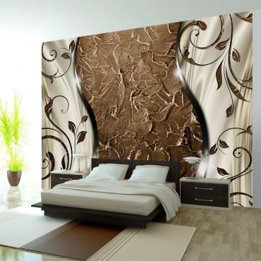 Self-adhesive photo wallpaper - Brown twigs