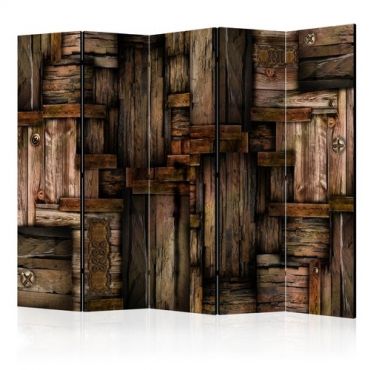 5 partition divider - Wooden puzzle II [Room Dividers]