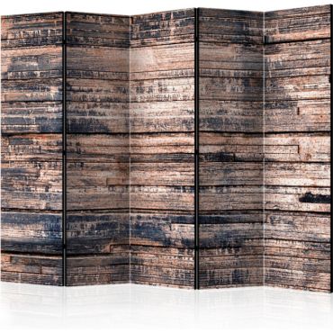 Partition with 5 sections - Burnt Boards II [Room Dividers]