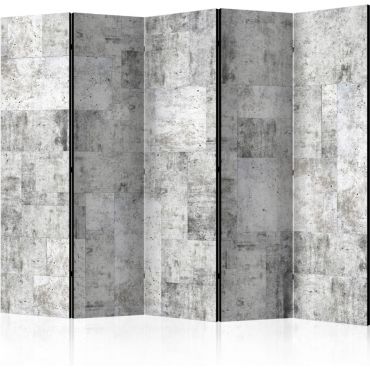 5-part divider - Concrete: Gray City II [Room Dividers]