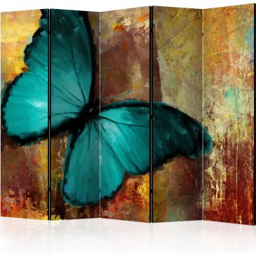 5-part divider - Painted butterfly II [Room Dividers]