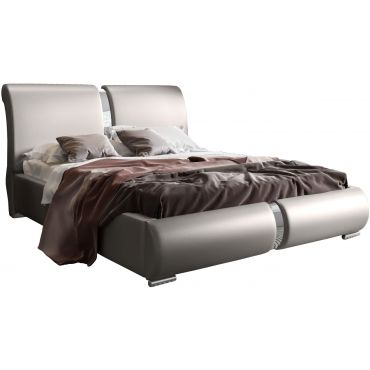 Upholstered bed Ivory