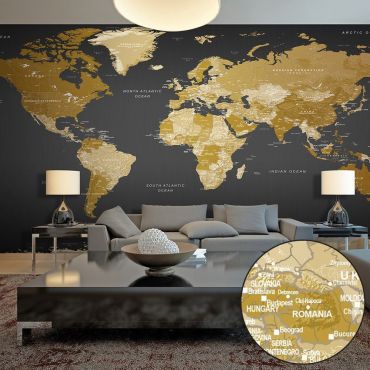 Self-adhesive photo wallpaper - World Map: Modern Geography II