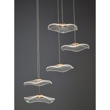 Hanging ceiling light LED Nimfea 5-lamps