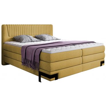 Upholstered bed Liora with mattress and topper