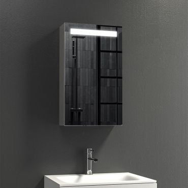 Mirror with hidden LED lighting & cabinet KARAG