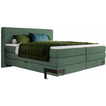 Upholstered bed Valley with mattress and topper