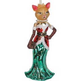 Glass ornament Fashion Cat