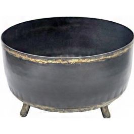 Vintage metal fruit bowl