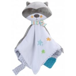 Cuddle & Teether soft toy Raccoon Bebe Stars