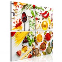 Canvas Print - Spices of the World (4 Parts)