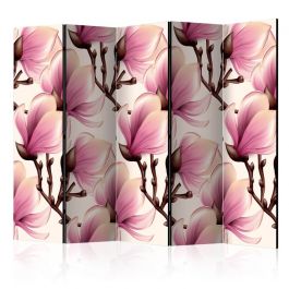 Διαχωριστικό με 5 τμήματα - Blooming Magnolias II [Room Dividers]