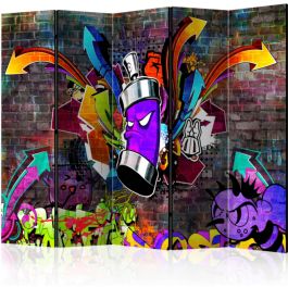 Διαχωριστικό με 5 τμήματα - Graffiti: Colourful attack II [Room Dividers]