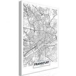 Table - Map of Frankfurt (1 Part) Vertical