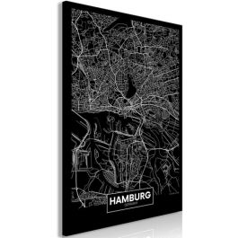 Table - Dark Map of Hamburg (1 Part) Vertical