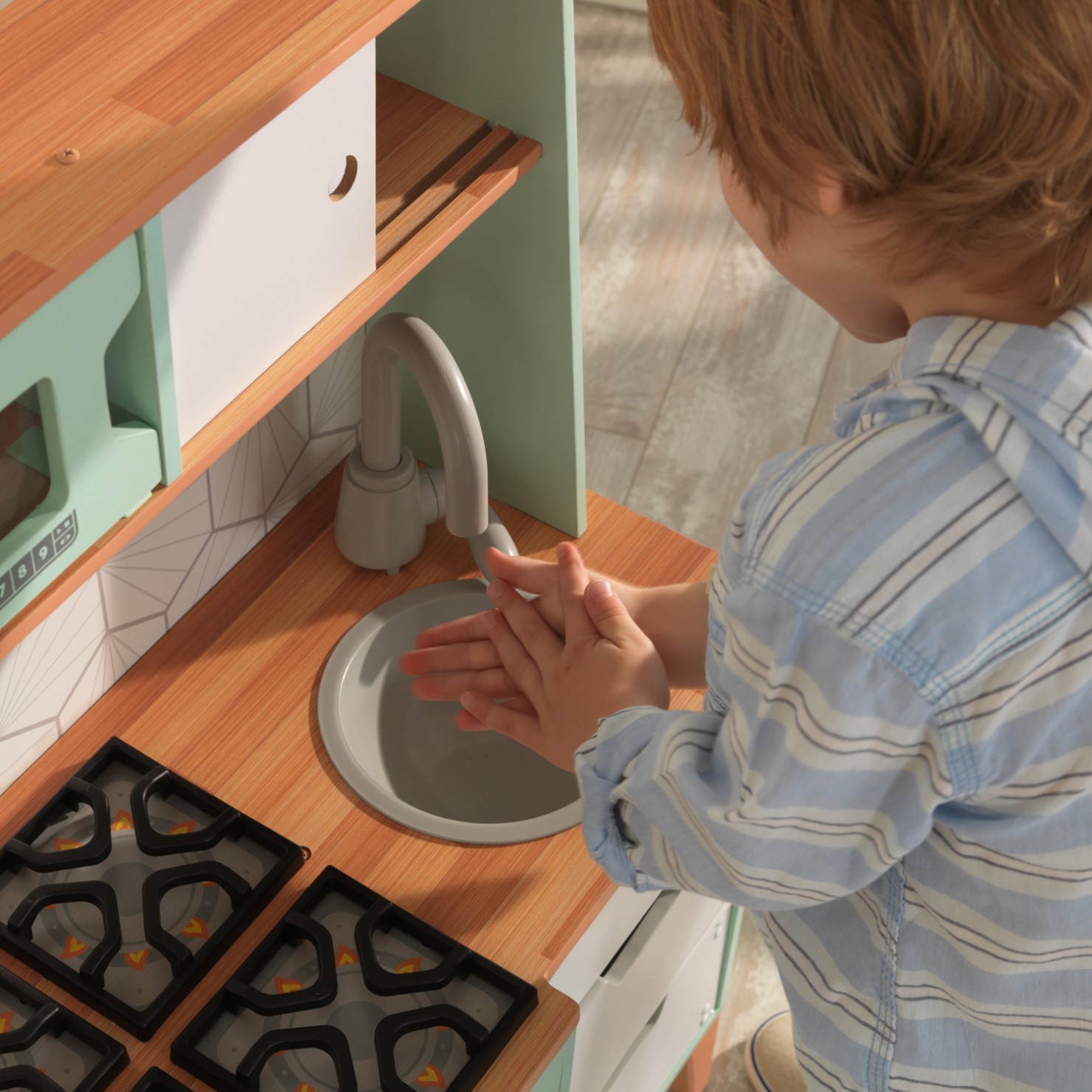 kidkraft brown kitchen