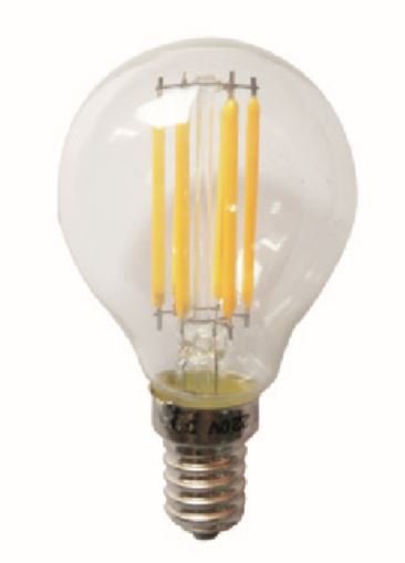 PoliHome Λαμπτήρας LED Filament E14 Retro 4W 2700K