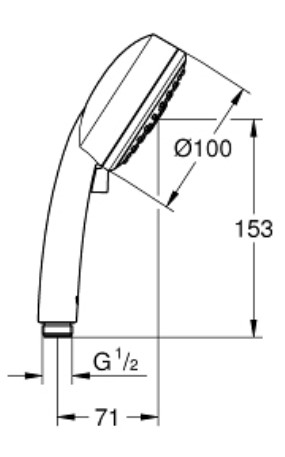 Τηλέφωνο ντουζ Grohe New Tempesta Cosmo φωτογραφία