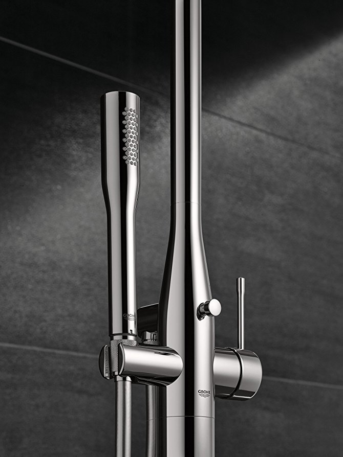 Επιδαπέδια κολώνα ντουζ Grohe Essense Super steel φωτογραφία