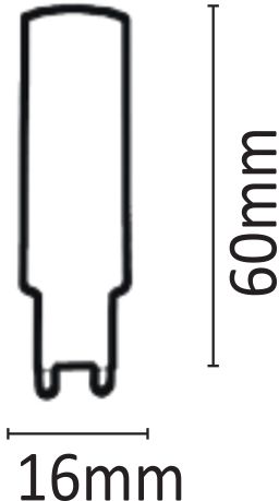 Λαμπτήρας LED InLight G9 8W 3000K φωτογραφία